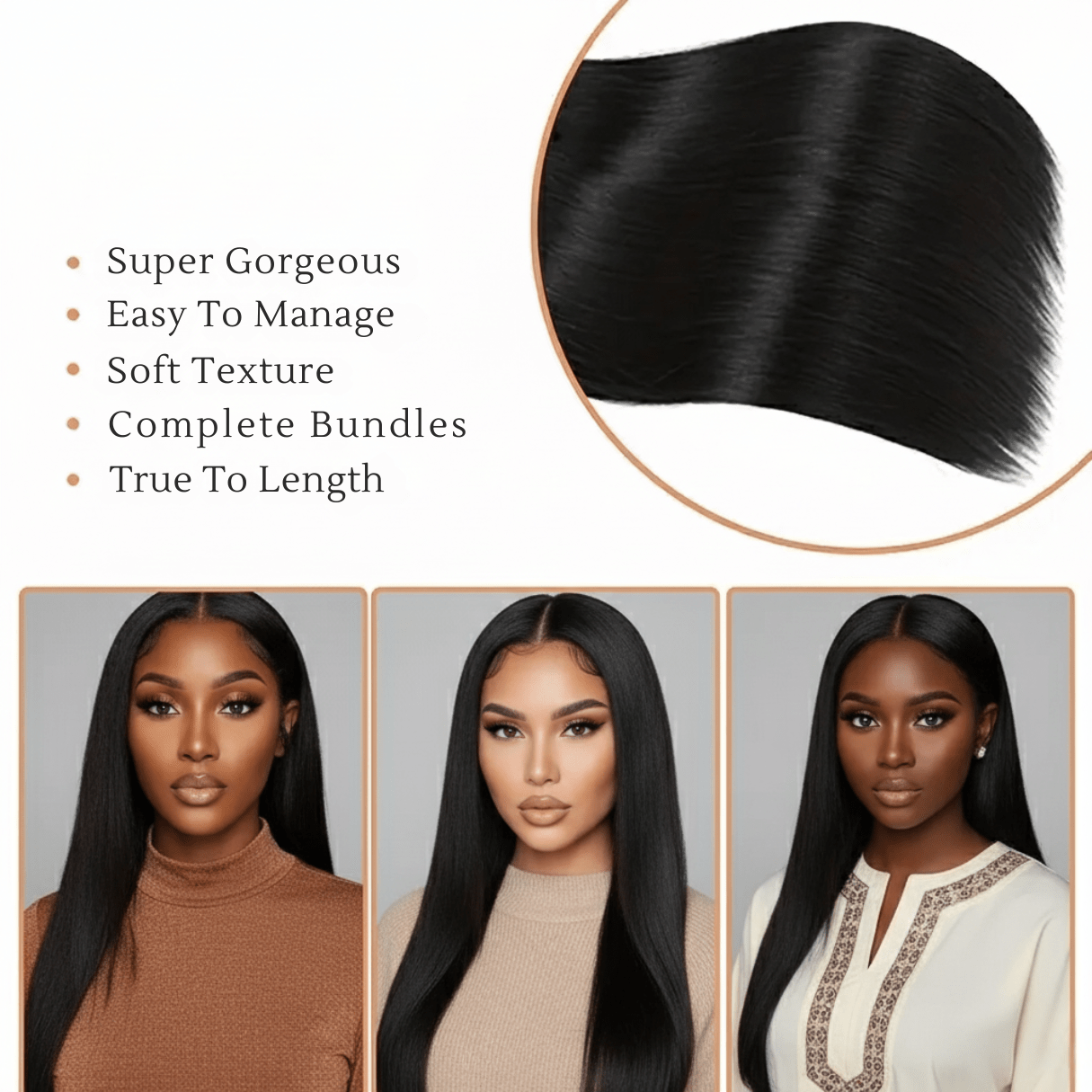 Brazilian Straight Hair Extensions - Zodi's Hair