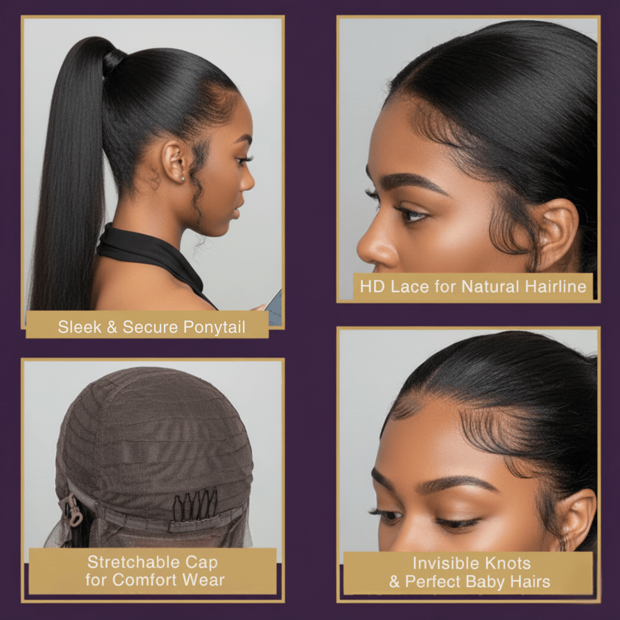 Straight Brazilian HD Lace Closure Wig - Zodi's Hair