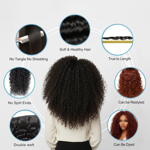 Kinky Curly Hair Extensions - Image 5